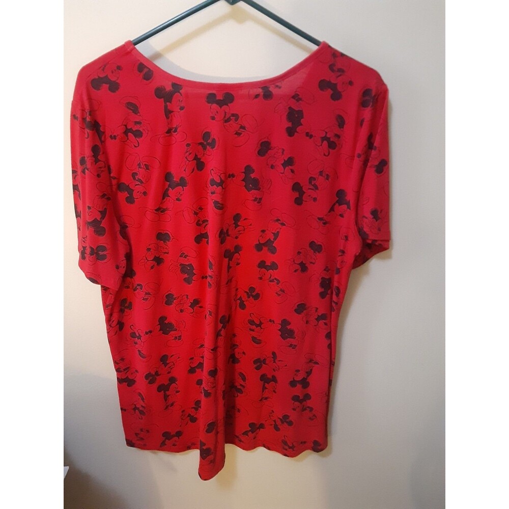 Disney Mickey Mouse graphic 1x T-shirt red Mickey - Picture 2 of 13